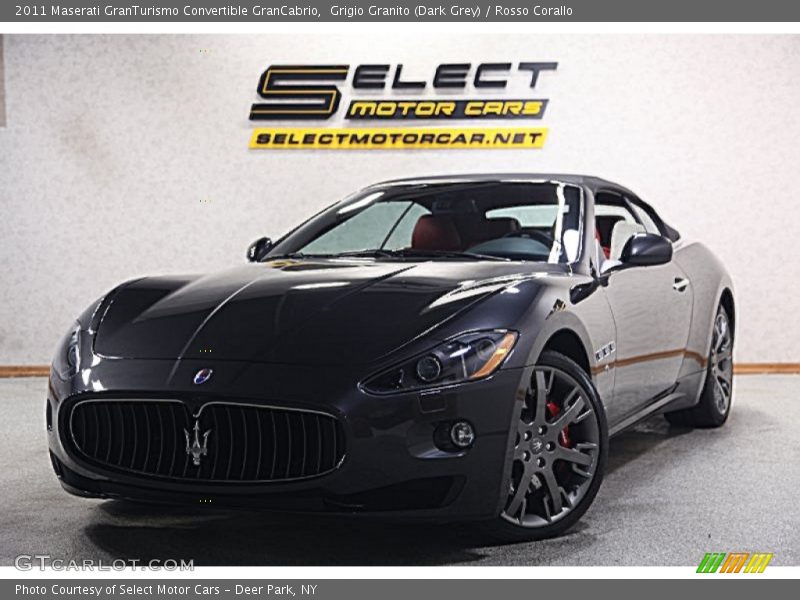 Grigio Granito (Dark Grey) / Rosso Corallo 2011 Maserati GranTurismo Convertible GranCabrio