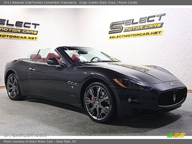 Grigio Granito (Dark Grey) / Rosso Corallo 2011 Maserati GranTurismo Convertible GranCabrio