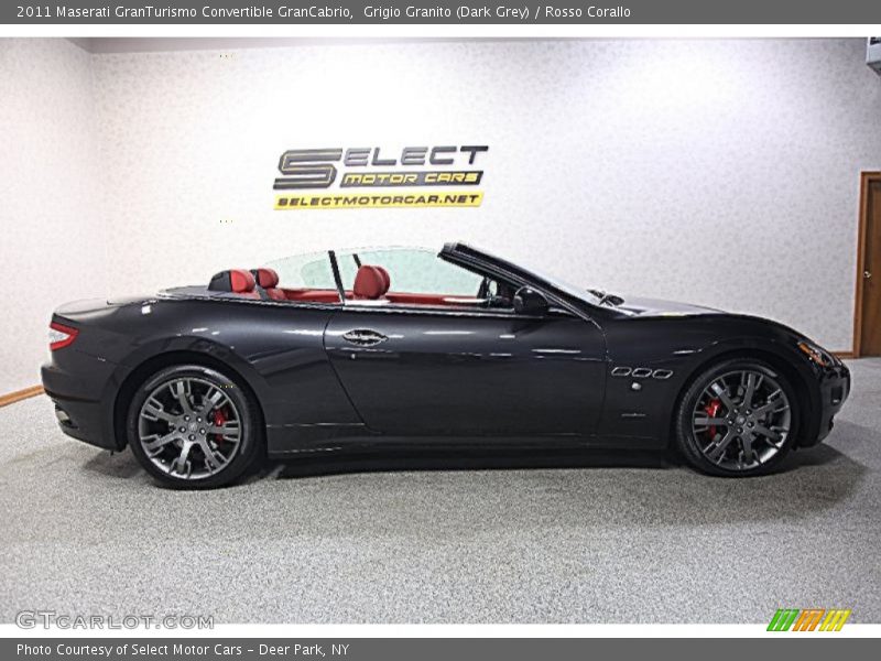 Grigio Granito (Dark Grey) / Rosso Corallo 2011 Maserati GranTurismo Convertible GranCabrio