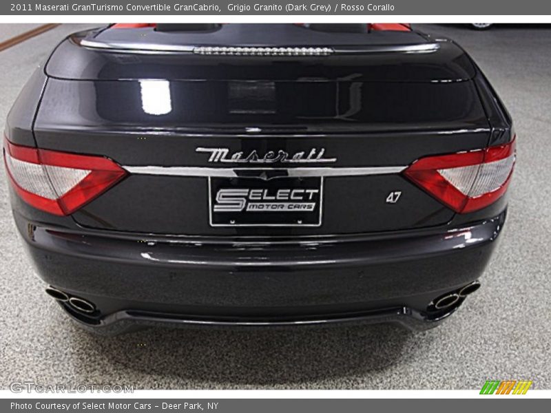 Grigio Granito (Dark Grey) / Rosso Corallo 2011 Maserati GranTurismo Convertible GranCabrio