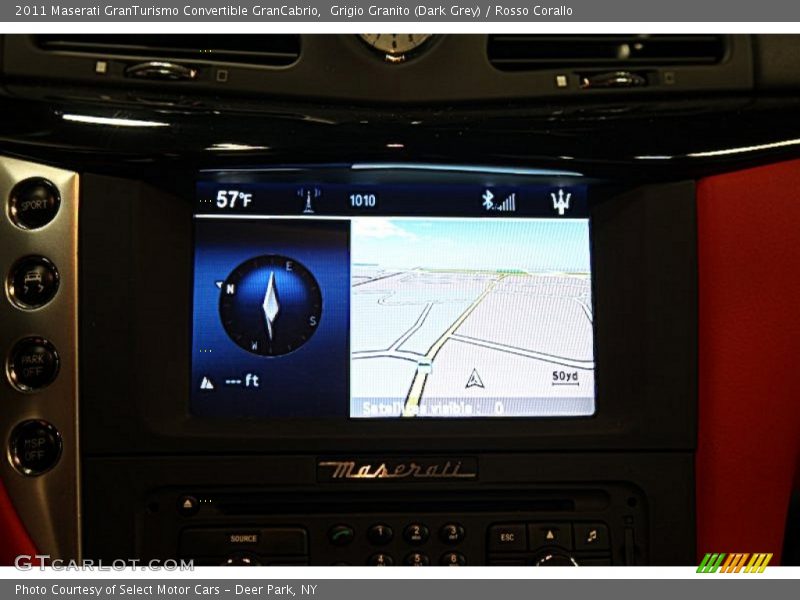 Grigio Granito (Dark Grey) / Rosso Corallo 2011 Maserati GranTurismo Convertible GranCabrio
