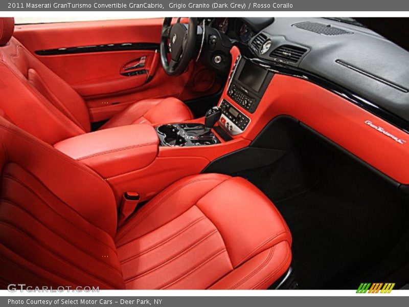 Grigio Granito (Dark Grey) / Rosso Corallo 2011 Maserati GranTurismo Convertible GranCabrio