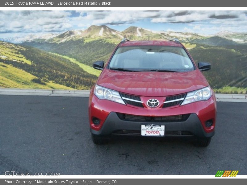 Barcelona Red Metallic / Black 2015 Toyota RAV4 LE AWD