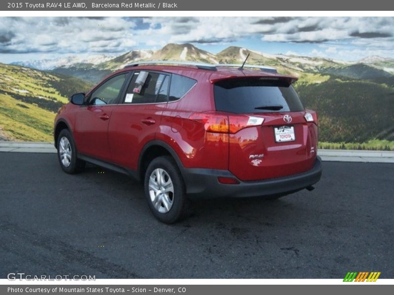 Barcelona Red Metallic / Black 2015 Toyota RAV4 LE AWD