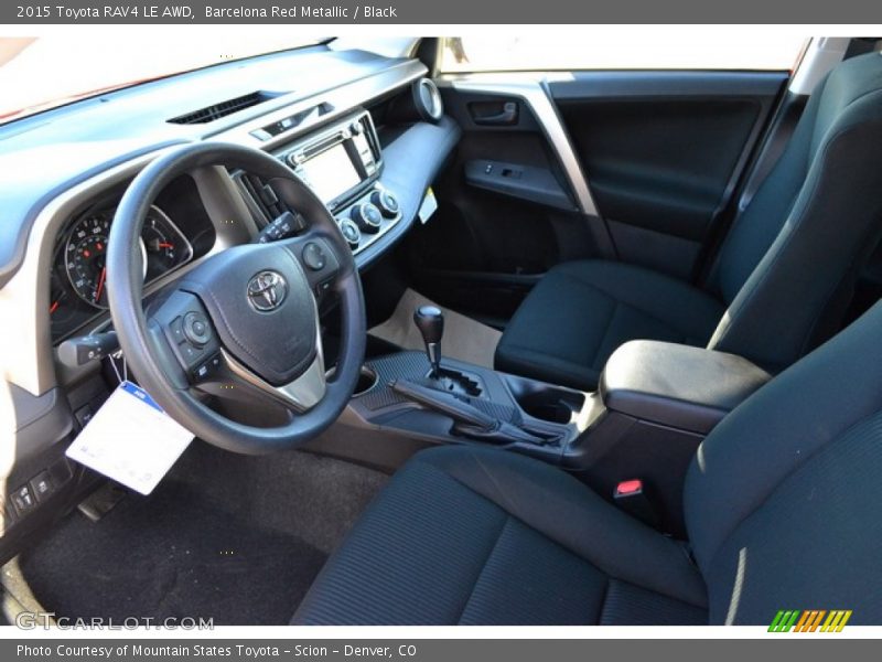 Barcelona Red Metallic / Black 2015 Toyota RAV4 LE AWD