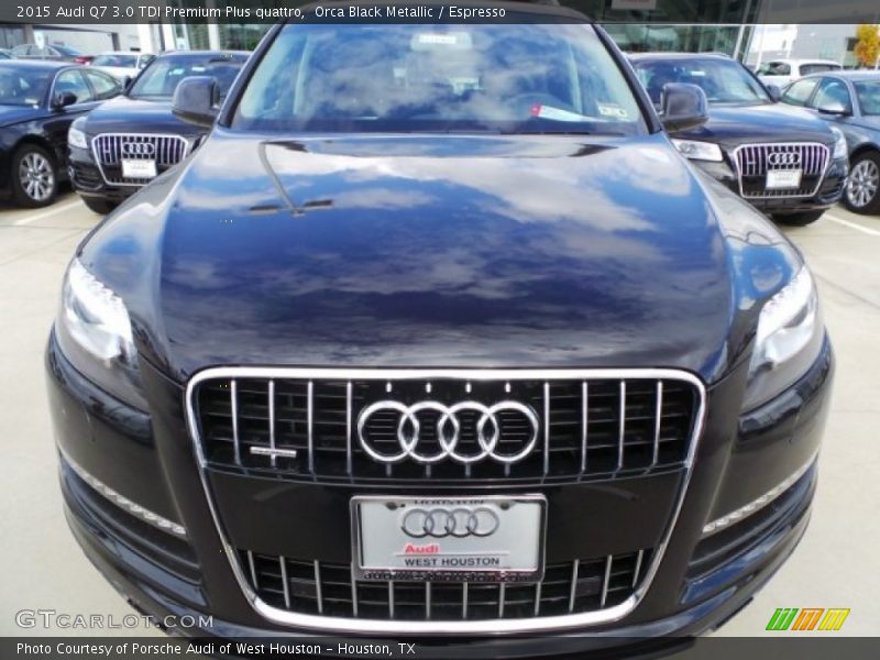 Orca Black Metallic / Espresso 2015 Audi Q7 3.0 TDI Premium Plus quattro