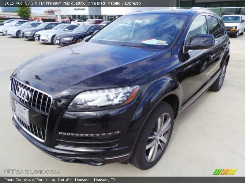 Orca Black Metallic / Espresso 2015 Audi Q7 3.0 TDI Premium Plus quattro