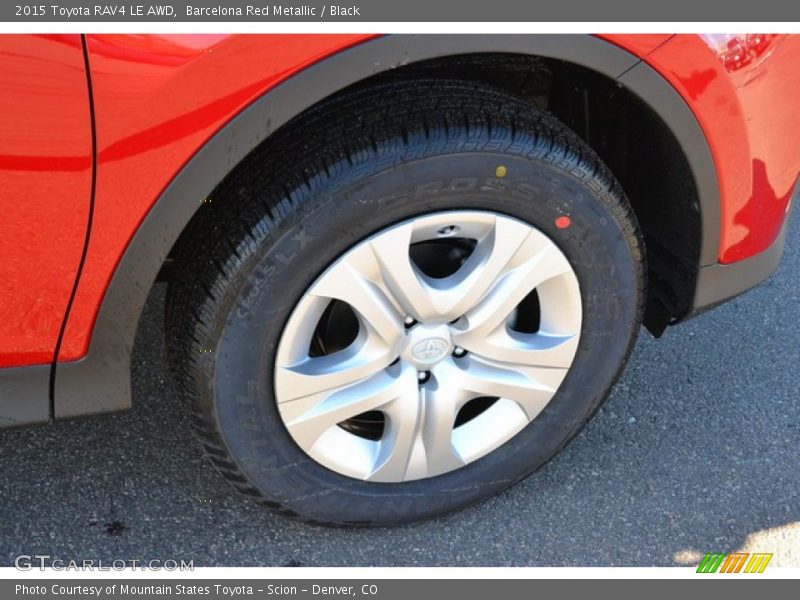 Barcelona Red Metallic / Black 2015 Toyota RAV4 LE AWD