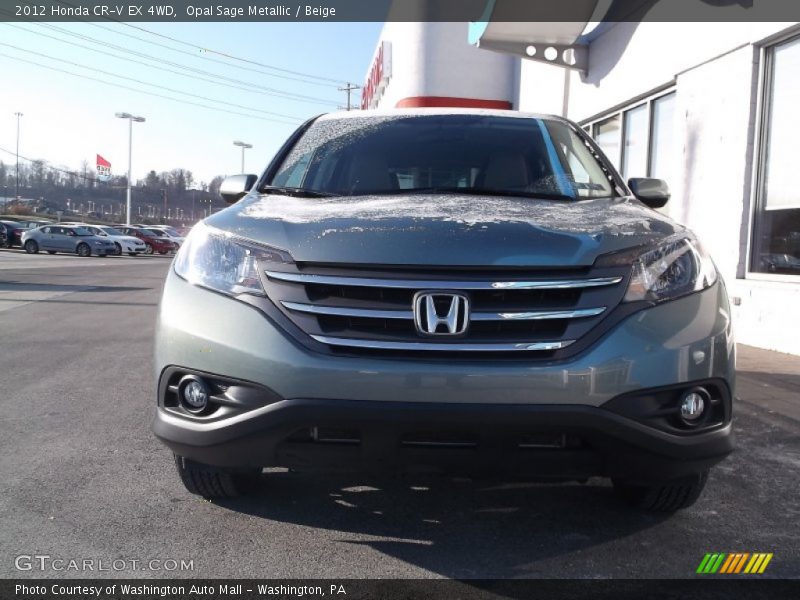 Opal Sage Metallic / Beige 2012 Honda CR-V EX 4WD