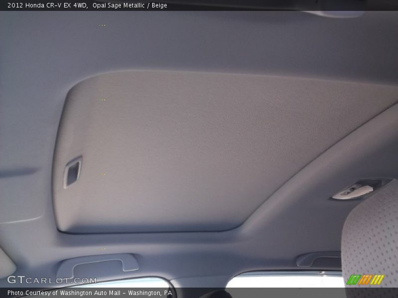 Opal Sage Metallic / Beige 2012 Honda CR-V EX 4WD