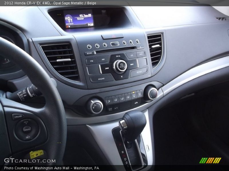 Opal Sage Metallic / Beige 2012 Honda CR-V EX 4WD