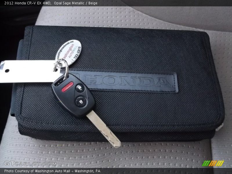 Opal Sage Metallic / Beige 2012 Honda CR-V EX 4WD