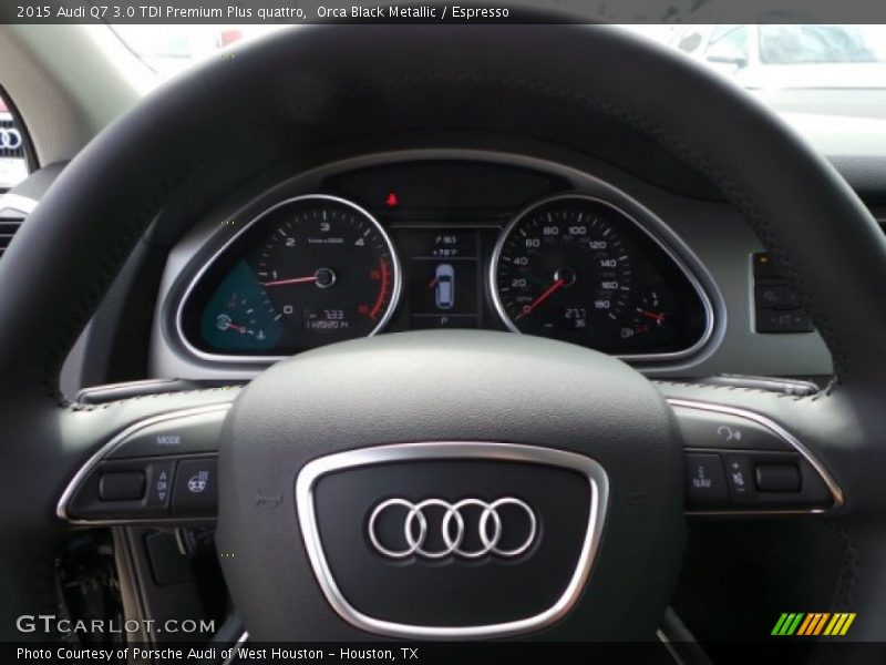Orca Black Metallic / Espresso 2015 Audi Q7 3.0 TDI Premium Plus quattro
