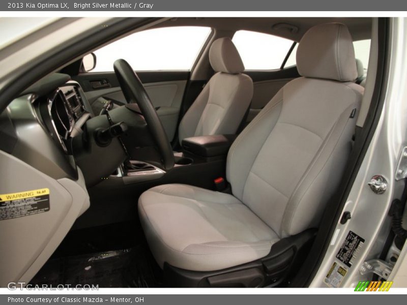Bright Silver Metallic / Gray 2013 Kia Optima LX