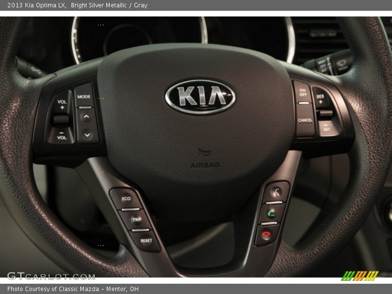 Bright Silver Metallic / Gray 2013 Kia Optima LX