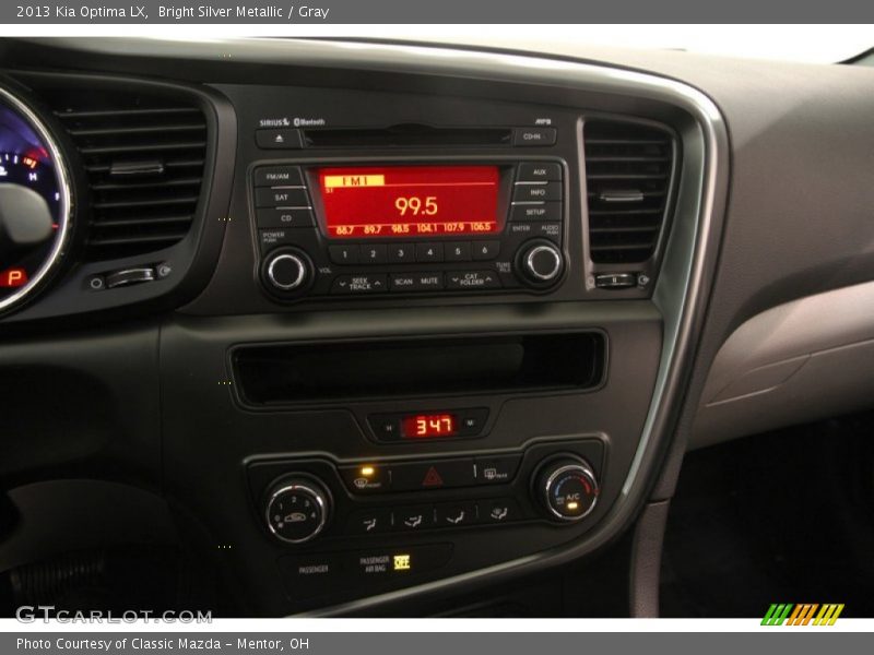 Bright Silver Metallic / Gray 2013 Kia Optima LX