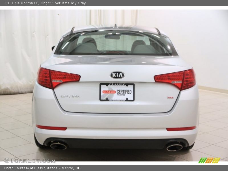 Bright Silver Metallic / Gray 2013 Kia Optima LX