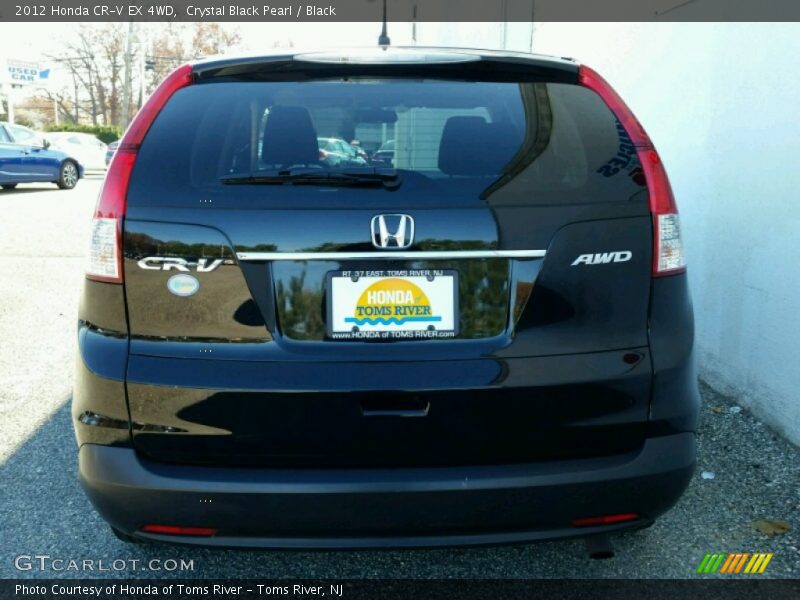 Crystal Black Pearl / Black 2012 Honda CR-V EX 4WD