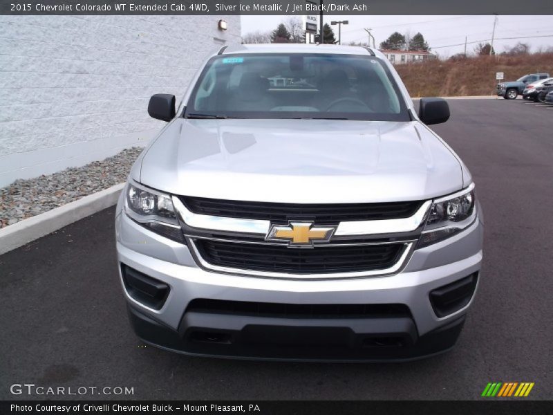 Silver Ice Metallic / Jet Black/Dark Ash 2015 Chevrolet Colorado WT Extended Cab 4WD
