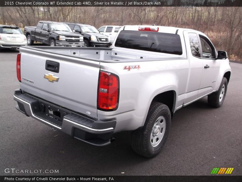 Silver Ice Metallic / Jet Black/Dark Ash 2015 Chevrolet Colorado WT Extended Cab 4WD