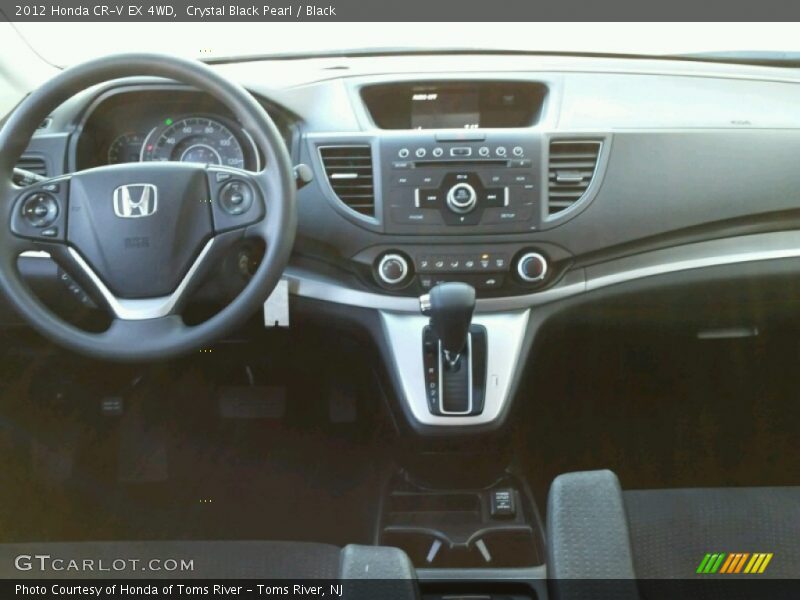 Crystal Black Pearl / Black 2012 Honda CR-V EX 4WD