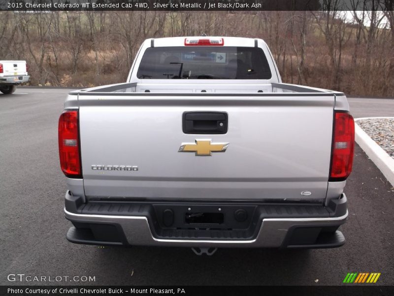Silver Ice Metallic / Jet Black/Dark Ash 2015 Chevrolet Colorado WT Extended Cab 4WD