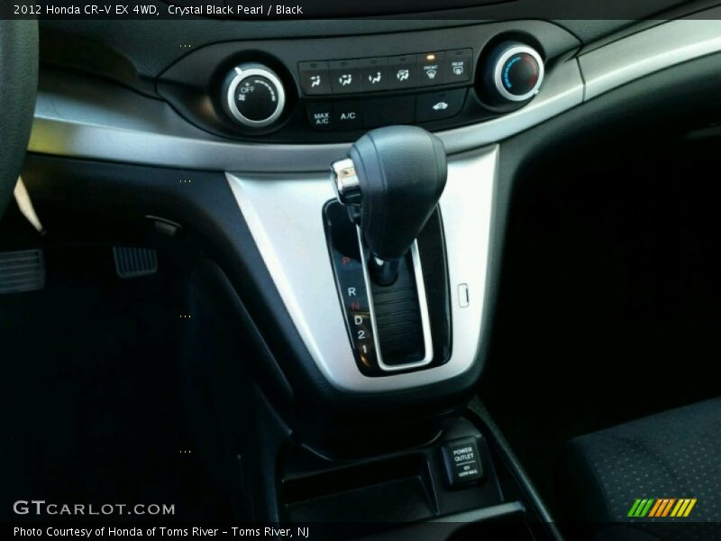 Crystal Black Pearl / Black 2012 Honda CR-V EX 4WD