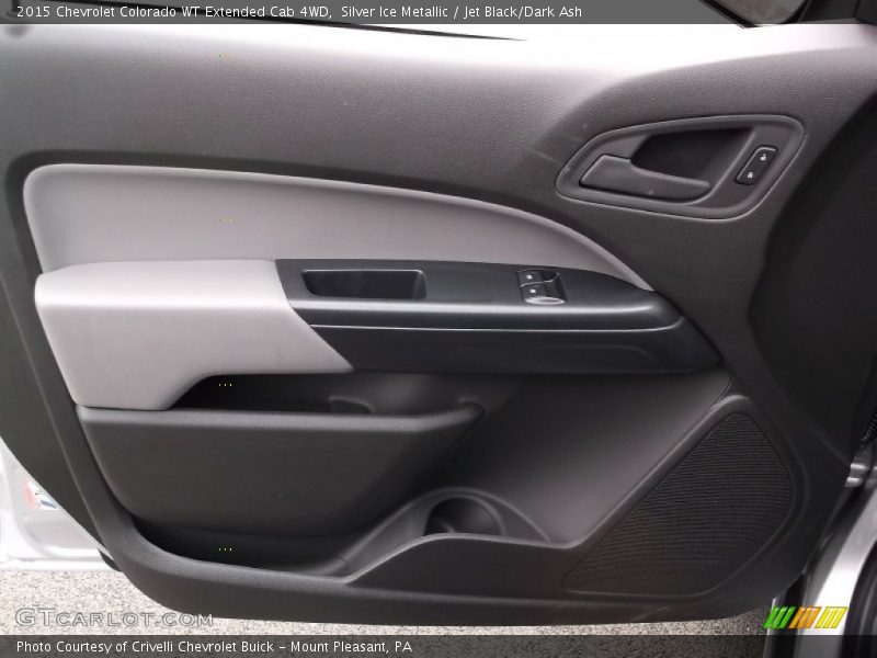 Silver Ice Metallic / Jet Black/Dark Ash 2015 Chevrolet Colorado WT Extended Cab 4WD