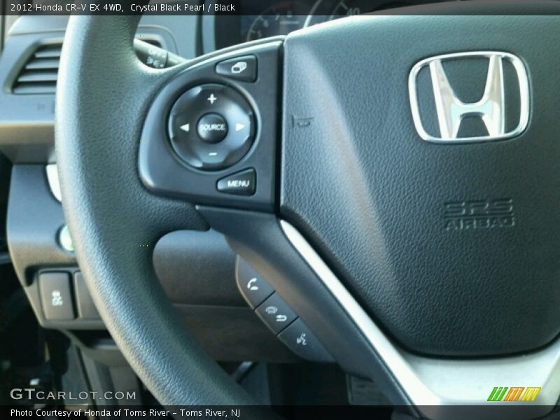 Crystal Black Pearl / Black 2012 Honda CR-V EX 4WD
