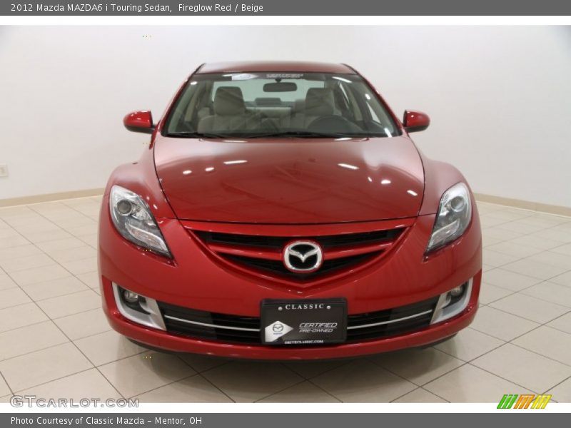 Fireglow Red / Beige 2012 Mazda MAZDA6 i Touring Sedan