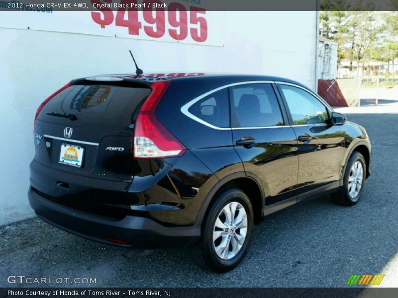 Crystal Black Pearl / Black 2012 Honda CR-V EX 4WD