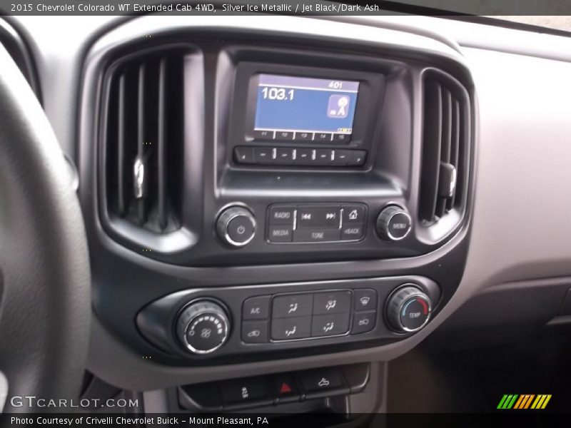 Silver Ice Metallic / Jet Black/Dark Ash 2015 Chevrolet Colorado WT Extended Cab 4WD