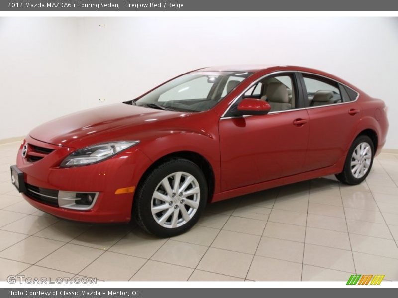 Fireglow Red / Beige 2012 Mazda MAZDA6 i Touring Sedan