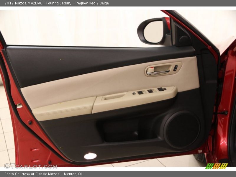 Fireglow Red / Beige 2012 Mazda MAZDA6 i Touring Sedan