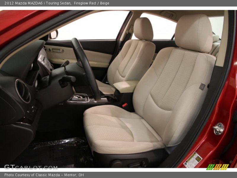 Fireglow Red / Beige 2012 Mazda MAZDA6 i Touring Sedan