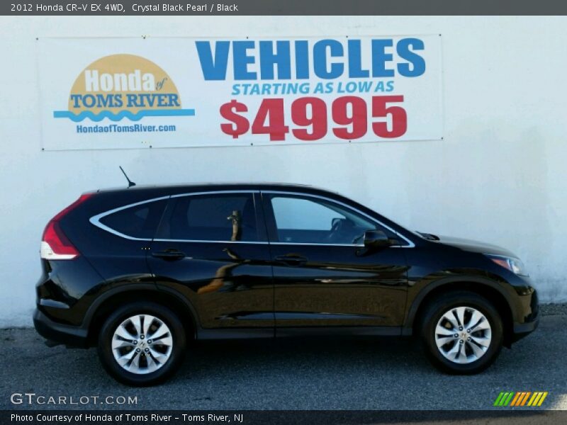 Crystal Black Pearl / Black 2012 Honda CR-V EX 4WD