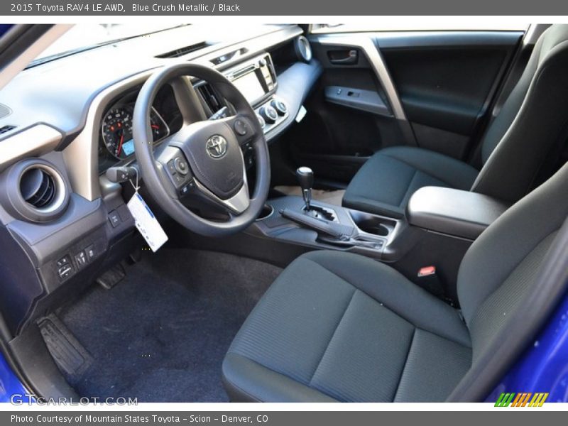 Blue Crush Metallic / Black 2015 Toyota RAV4 LE AWD