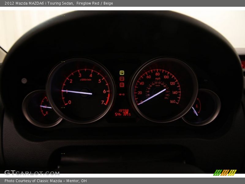 Fireglow Red / Beige 2012 Mazda MAZDA6 i Touring Sedan