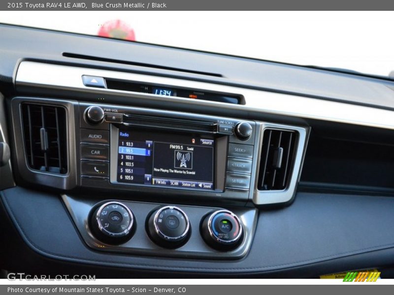 Blue Crush Metallic / Black 2015 Toyota RAV4 LE AWD