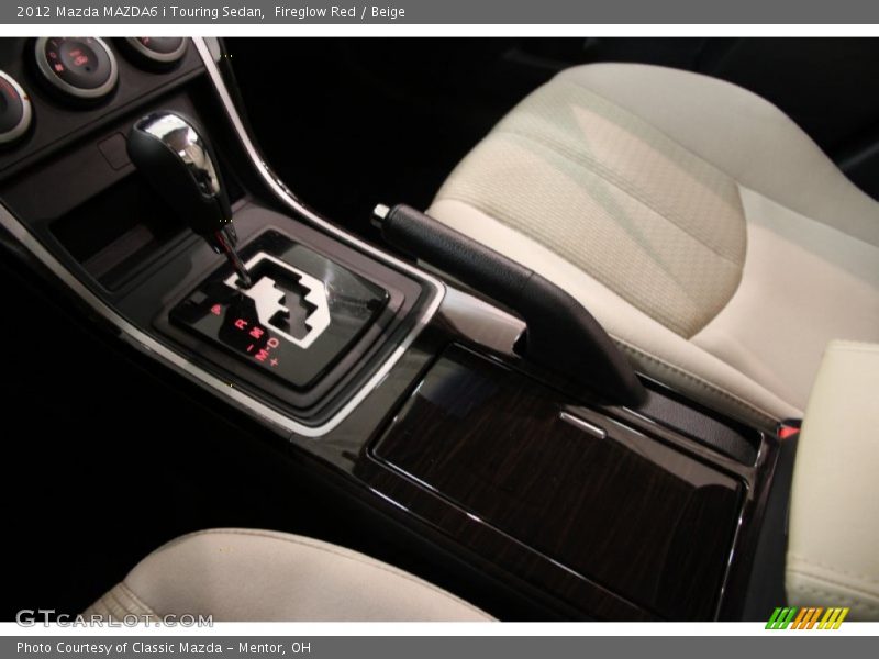 Fireglow Red / Beige 2012 Mazda MAZDA6 i Touring Sedan