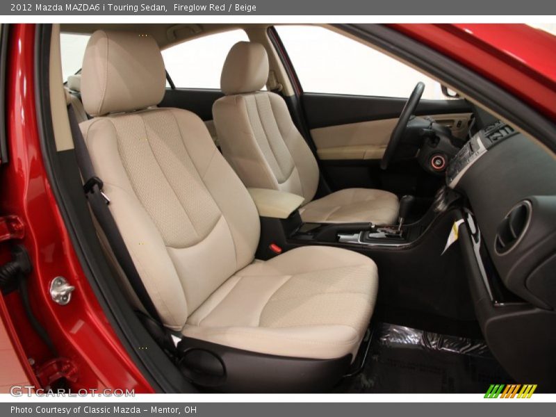 Fireglow Red / Beige 2012 Mazda MAZDA6 i Touring Sedan