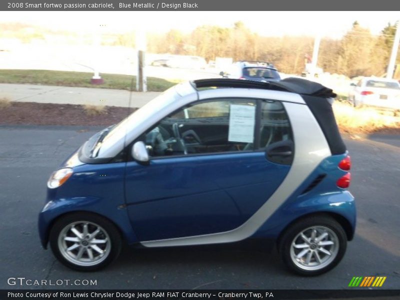 Blue Metallic / Design Black 2008 Smart fortwo passion cabriolet