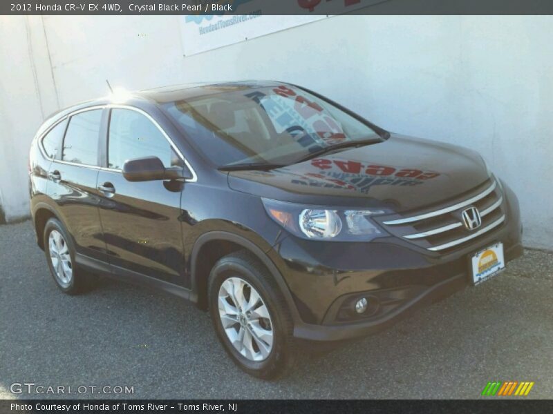 Crystal Black Pearl / Black 2012 Honda CR-V EX 4WD