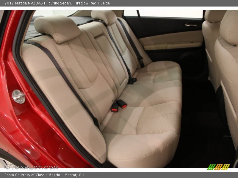Fireglow Red / Beige 2012 Mazda MAZDA6 i Touring Sedan