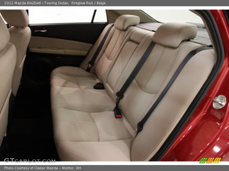 Fireglow Red / Beige 2012 Mazda MAZDA6 i Touring Sedan