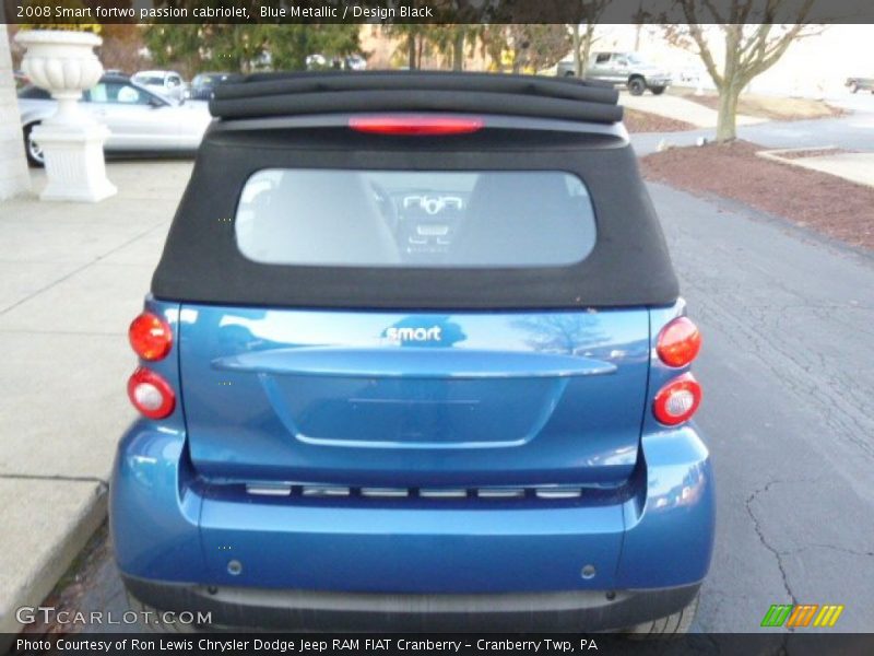 Blue Metallic / Design Black 2008 Smart fortwo passion cabriolet