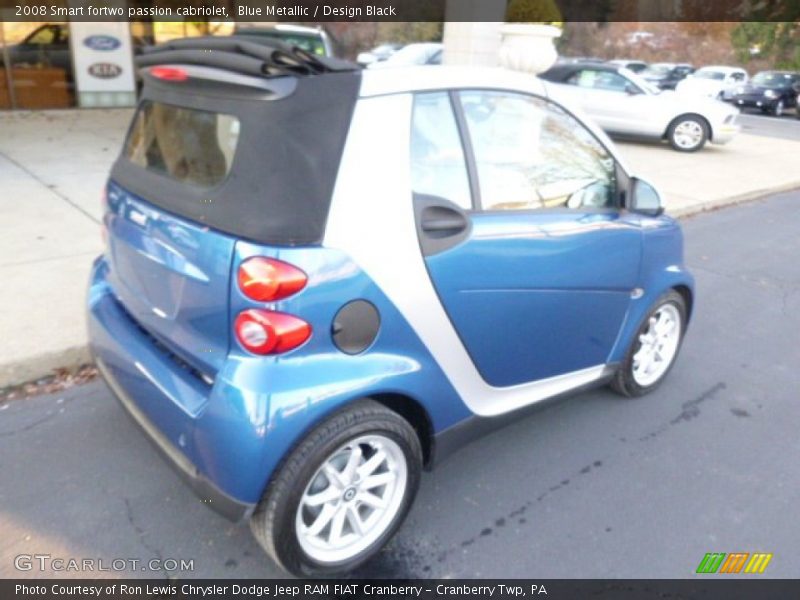 Blue Metallic / Design Black 2008 Smart fortwo passion cabriolet