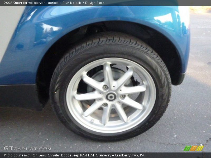 Blue Metallic / Design Black 2008 Smart fortwo passion cabriolet