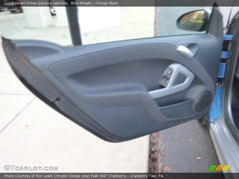 Blue Metallic / Design Black 2008 Smart fortwo passion cabriolet