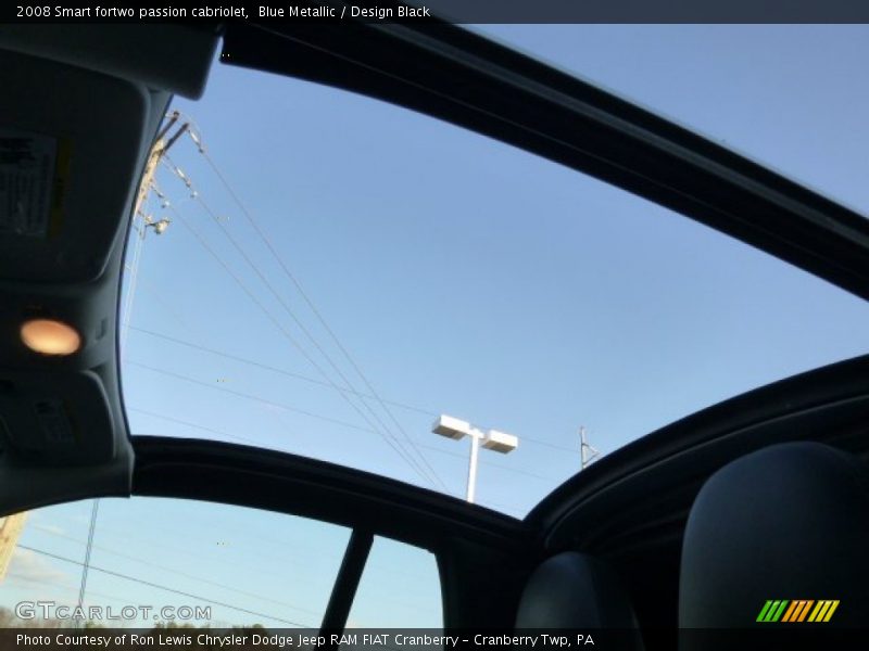 Blue Metallic / Design Black 2008 Smart fortwo passion cabriolet